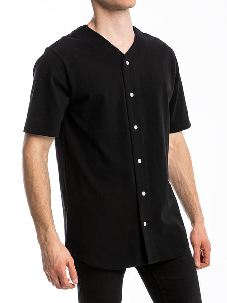 The Premium Baseball Jersey in Black – betterqualityblanks