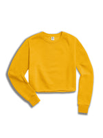 The Ladies Cropped Sweatshirt in Gold