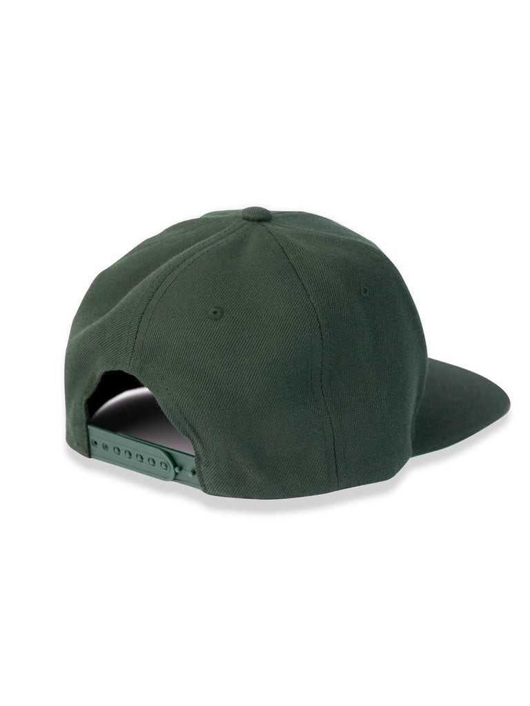 The Snapback Cap in Forest Green