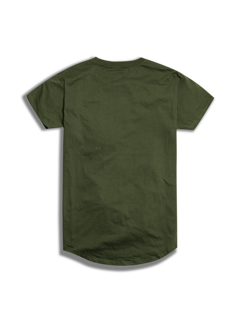 The Premium Scallop Tee in Military