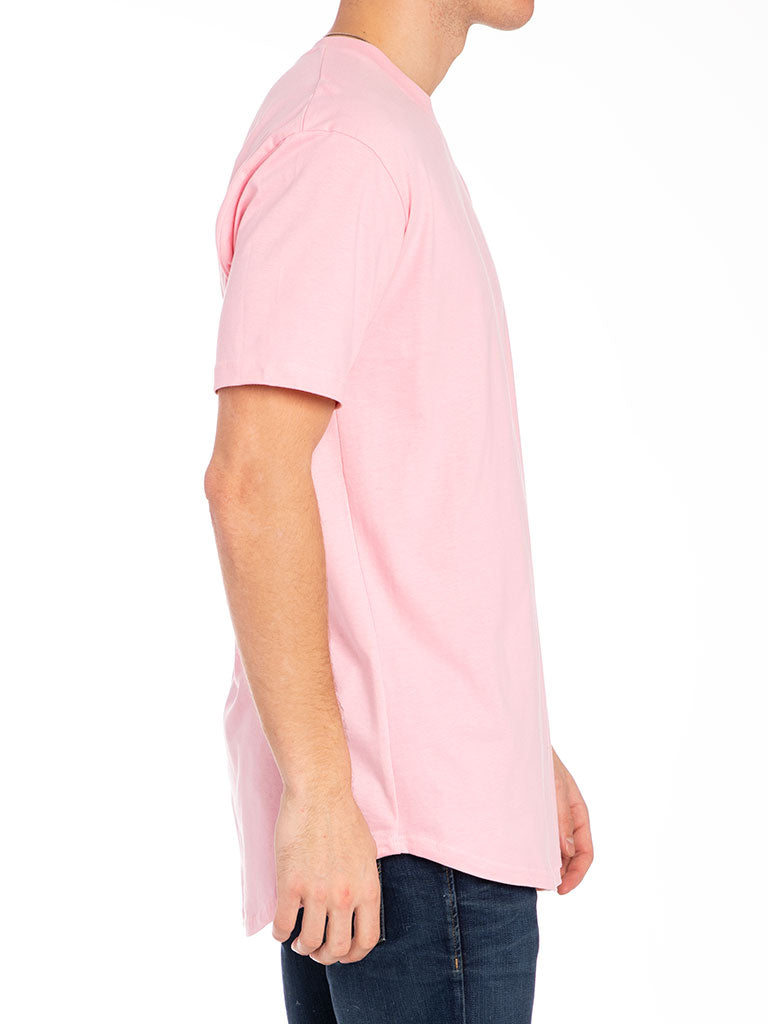 Le t-shirt festonné Premium en rose