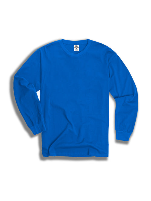 The Premium L/S Crew Tee in Strong Blue