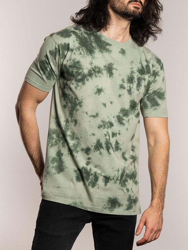 Le t-shirt Premium Crew en vert Tie Dye