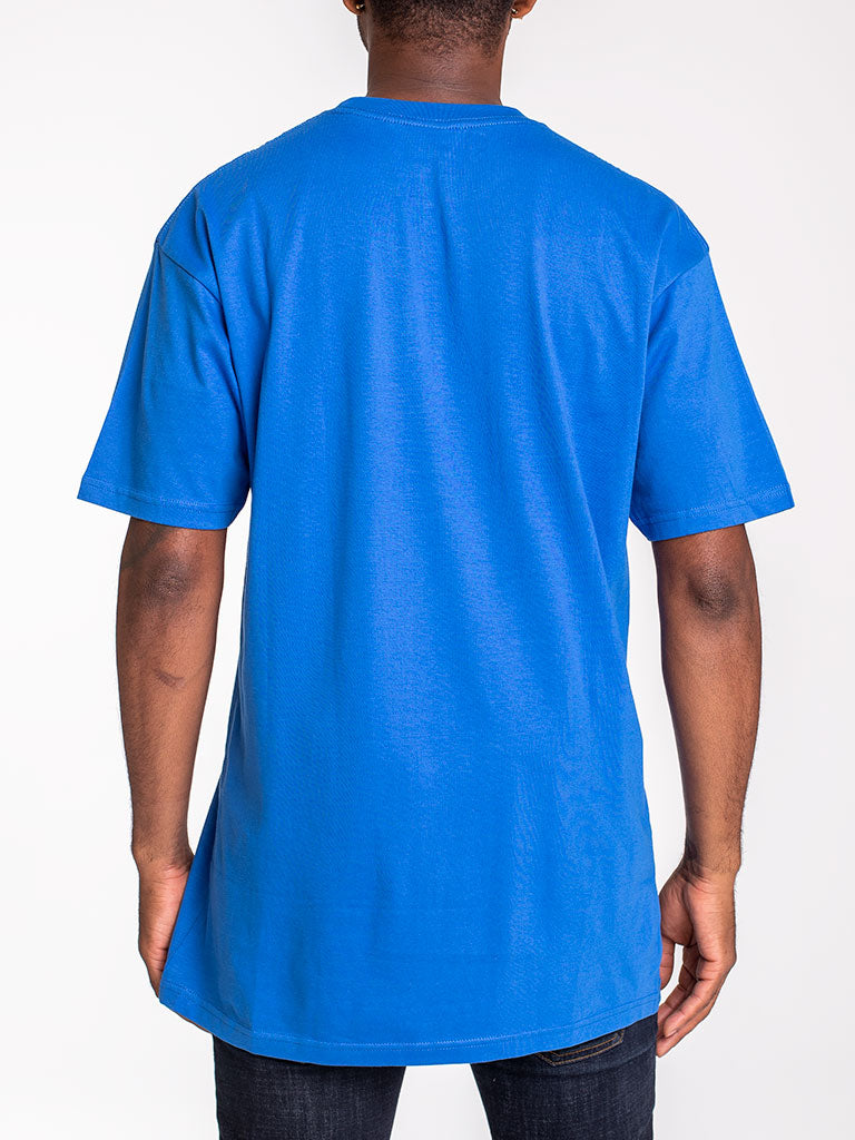 The Premium Crew Tee in Strong Blue