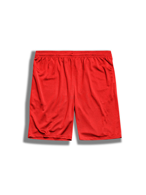 The Premium Mesh Shorts in Red