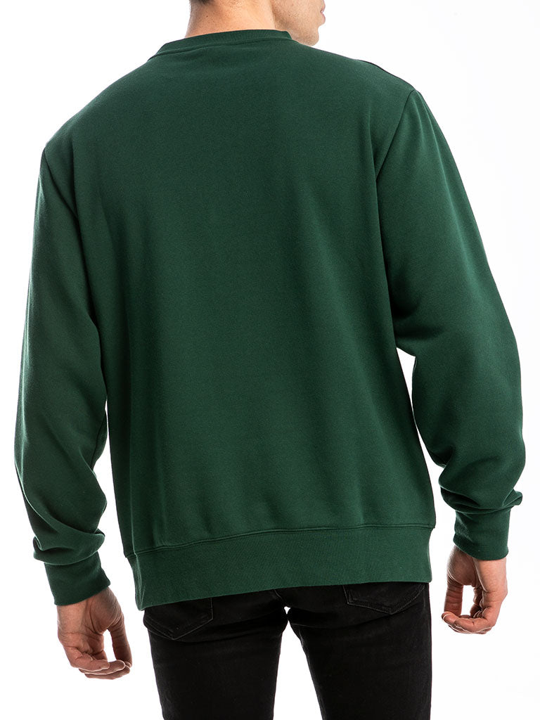 The Premium Crew Sweatshirt in Forest Green – betterqualityblanks