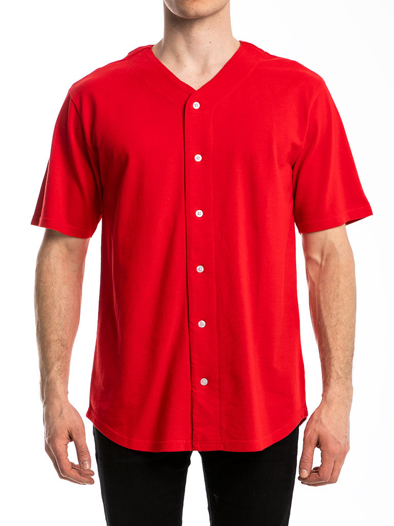 The Premium Baseball Jersey in Red
