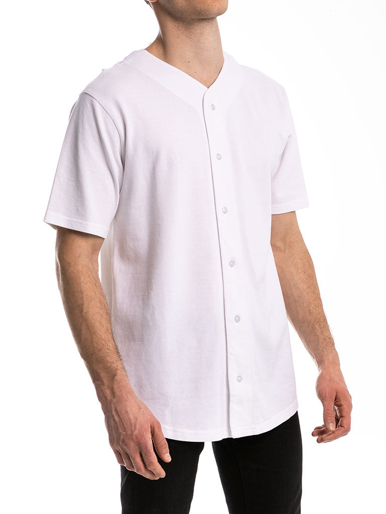 The Premium Baseball Jersey in White