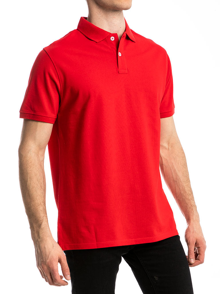 The Premium Polo in Red