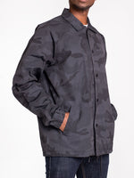 The Premium Coach Jacket in Black Camo