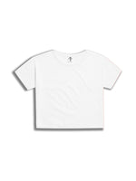The Ladies Boxy Crop Tee in White